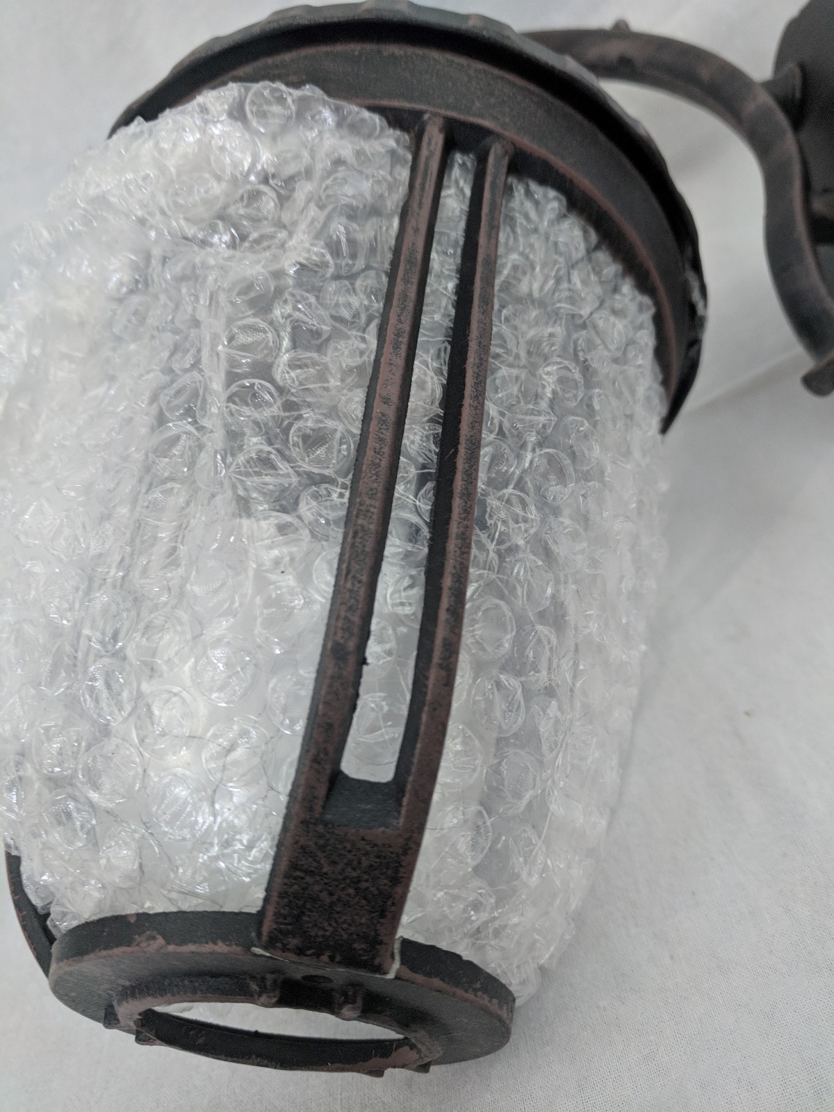 Bel Air Lighting Chessie 1-Light Rust Outdoor Wall Mount Lantern Model # 4020 RT