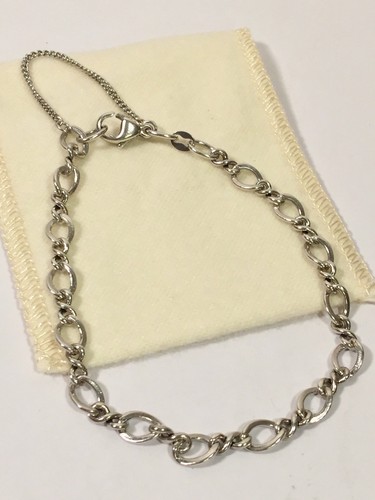 James Avery Medium Twist Charm Bracelet 7.25” Sterling Silver BR-677 Box Pouch