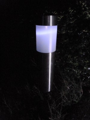 Solar Garden Stake Candle Light (single)/Guylanta/Round/Large
