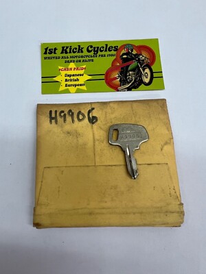 Vintage TEC Honda Factory Pre Cut Motorcycle Key # H9906 OEM