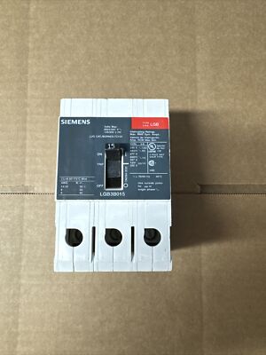 Siemens LGB3B015B 3p 15amp type LGB circuit breaker NEW No Box 65K aic