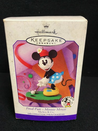 Hallmark Keepsake Christmas Ornament Disney's Minnie Mouse Final Putt
