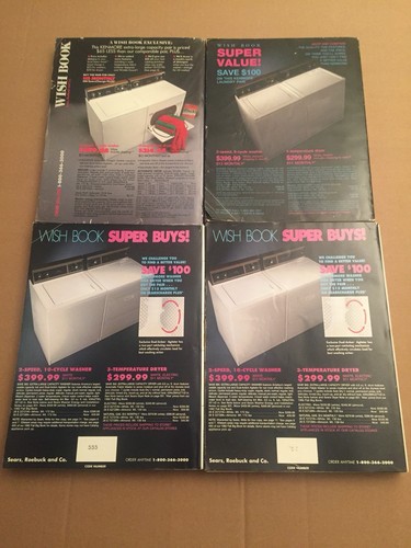 Sears Christmas Catalogs (Wish Book), 1990--1991--1992--1992