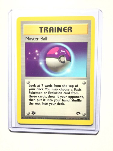 世界38枚 PSA10 マスターボール masterball トレーナー 308 MASTER BALL - 1st Edition Gym Challenge - 116/132 - Uncommon