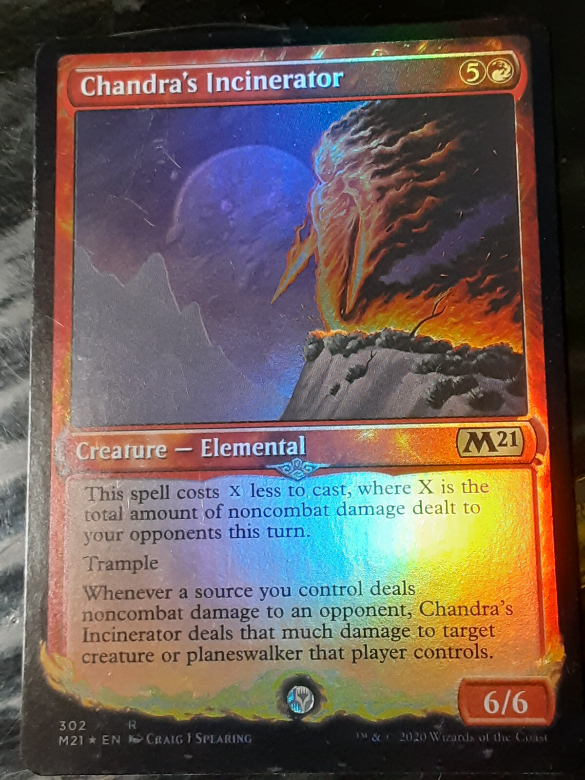 Chandra's Incinerator Showcase FOIL , M21 , Near Mint , MTG