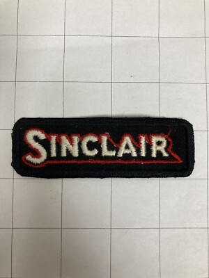 Vintage Sinclair Gasoline Gas Station Embroidered Sew-On Patch - 3.75'' x 1.25''
