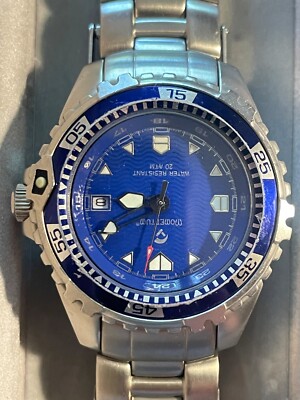 Momentum M1 39mm Dive/Watersports Watch by St. Moritz with Stainless Steel Strap