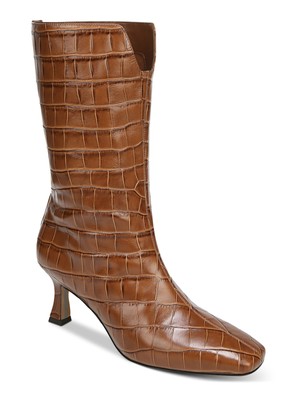 

SAM EDELMAN Женские коричневые кожаные ботильоны Лолита под платье с V-образным вырезом, 7,5 м, Коричневый, H2988L2