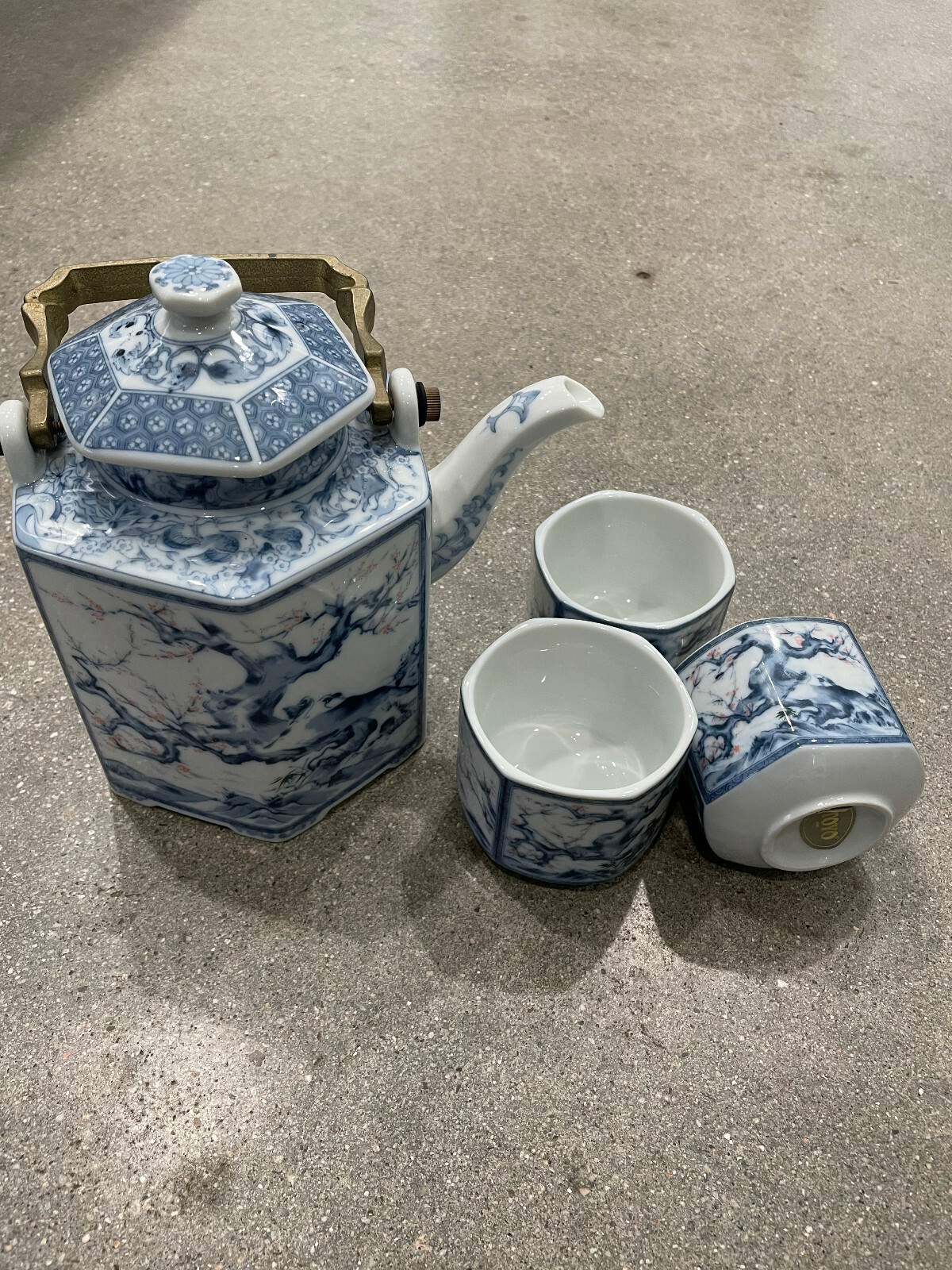 Vintage TOYO Tea Pot Hexagon /w 3 Cups Japanese | eBay Vintage TOYO Tea Pot Hexagon /w 3 Cups Japanese | eBay