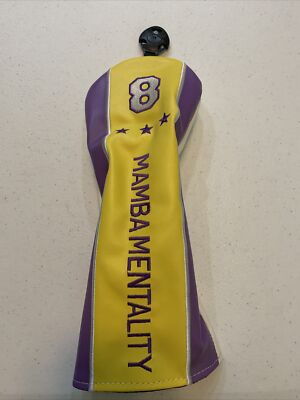 Brand New Yellow Lakers Kobe Bryant Mamba Mentality #8 Golf Fairway Head Cover