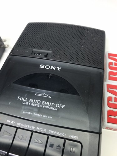 Vintage Sony Pressman TCM-929 Personal Portable Cassette Player Voice Recorder