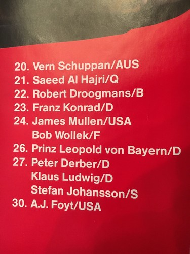 Porsche Cup ‘84 Poster.