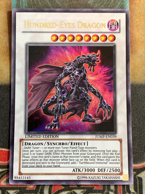 Yugioh Hundred-Eyes Dragon JUMP-EN039 Ultra Rare Limited