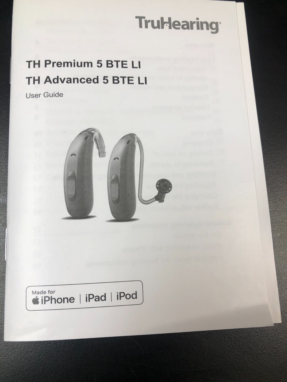 TruHearing th advanced 5 bte li pair