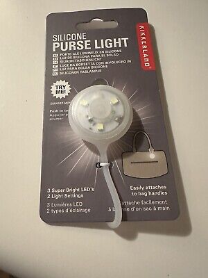 NEW Kikkerland Silicone Purse Light Super Bright Durable LED