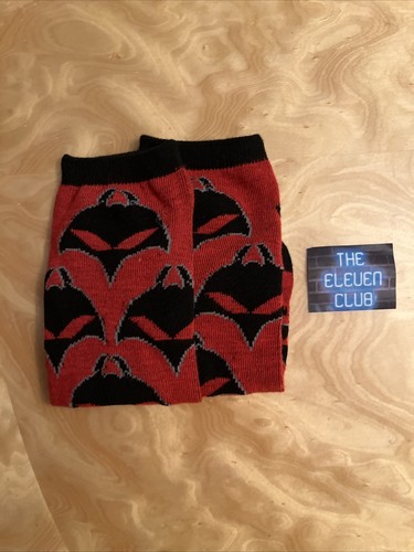 DC Comics Black Manta Symbol Ankle Socks NWOT Helmet Logo RED Justice League OOP