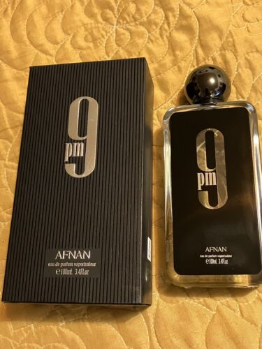 AFNAN 9 PM EAU DE PARFUM SPRAY FOR MEN 3.4 Oz / 100 ml BRAND AFNAN 9 PM EAU DE PARFUM SPRAY FOR MEN 3.4 Oz / 100 ml BRAND