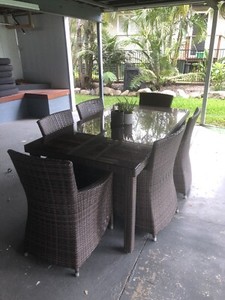 Outdoor Wicker Dinning Set - 6 seats | Outdoor Dining Furniture