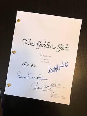 The Golden Girls Script Betty White Bea Arthur Rue McClanahan Estelle Getty