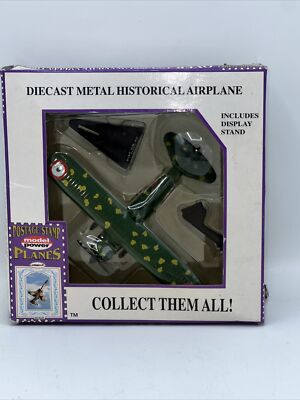 Model Power Postage Stamp Planes 5347 Fiat CR-42 Italian Italy & Display Stand