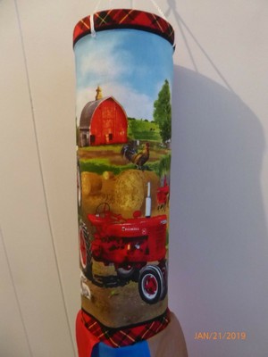 Windsock - Handmade - International Harvester Tractor - McCormick Farmall - Barn