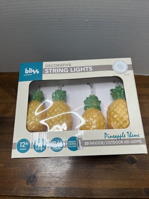 Pineapple String Lights 12 Ft Themed String Lights By Bliss