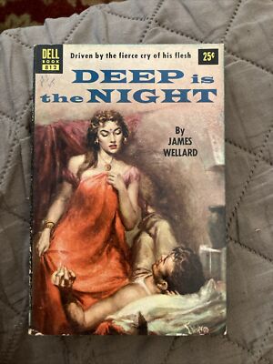 Crime gga Vintage Pb, Deep Is The Night by Wellard, Dell Book 812, 1957?, VG+