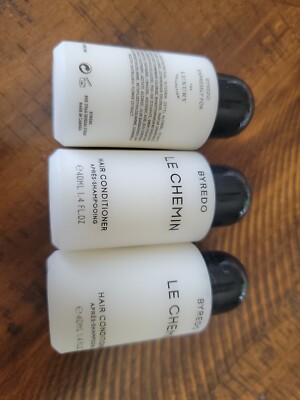 Byredo Le Chemin 3 Small Bottles Of Conditioner 1.4 oz (40ml) Each Total 4.2 oz.