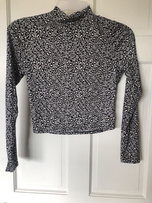 Gaze Leopard Collared Long Sleeve