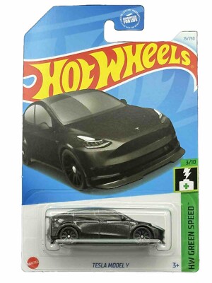 Hot Wheels 2024 HW Green Speed 3/10 Black Tesla Model Y VHTF!