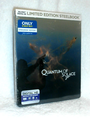 Quantum of Solace (Blu-ray, 2015, STEELBOOK) Daniel Craig james bond 007 action