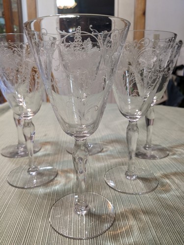アメリカヴィンテージ Fostoria Glass クリーマー&シュガー Vintage Fostoria Glass Crystal Canadian Coins Sugar Bowl