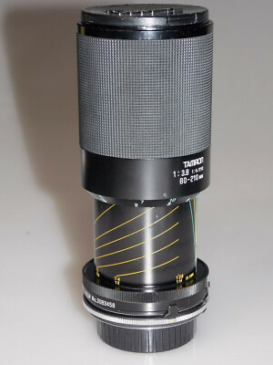 TAMRON 80-210mm 1:3.8-4 TELE MACRO lens w/ ADAPTALL 2 for MINOLTA MD EXCELLENT