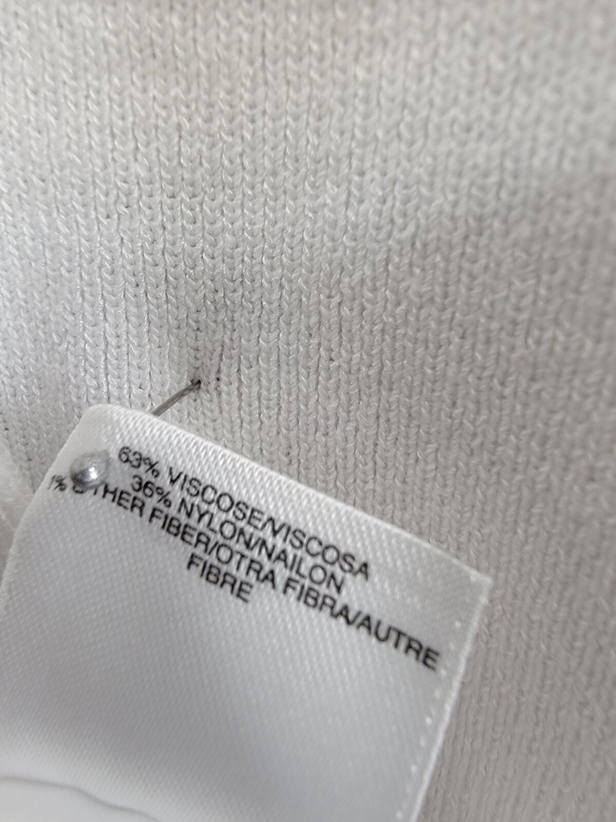 Kasper Open-Front Long-Sleeve Sweater Women's XL White Solid Collarless Pull On - Picture 14 of 16