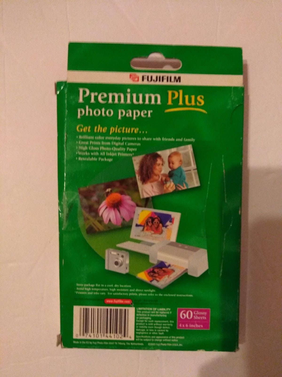 FUJIFILM Premium plus photo paper 60 glossy sheets