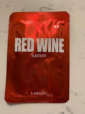 NEW - Lapcos Red Wine Elasticity Daily Skin Mask 1 Sheet - Korean Beauty Product