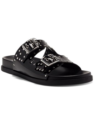 

VINCE CAMUTO Женские черные шлепанцы с заклепками Pavey и круглым носком, 9 м, Черный, VC-PAVEY
