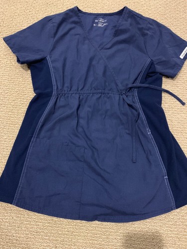 Cherokee Maternity Scrub Set Top And Bottom Navy Size Small