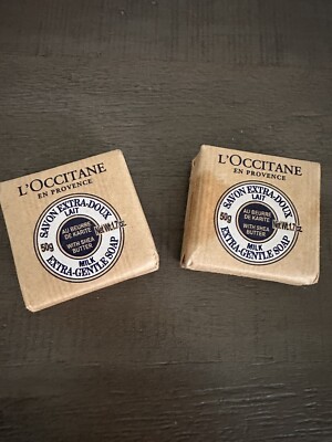 L'Occitane Extra Gentle Milk Bar Soap with Shea Butter 1.7oz 50g New (2)