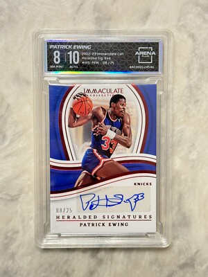 2022-23 Panini Immaculate Collection Patrick Ewing Heralded Signatures Auto /25