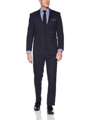 

Мужской темно-синий однобортный приталенный пиджак PERRY ELLIS, Navy