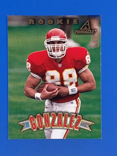 1997 Pinnacle Tony Gonzalez Rookie Card #163 Kansas City Chiefs. rookie card picture