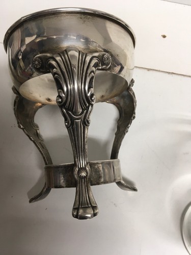 Vintage Silver Plated Chafing Buffet Warming Stand