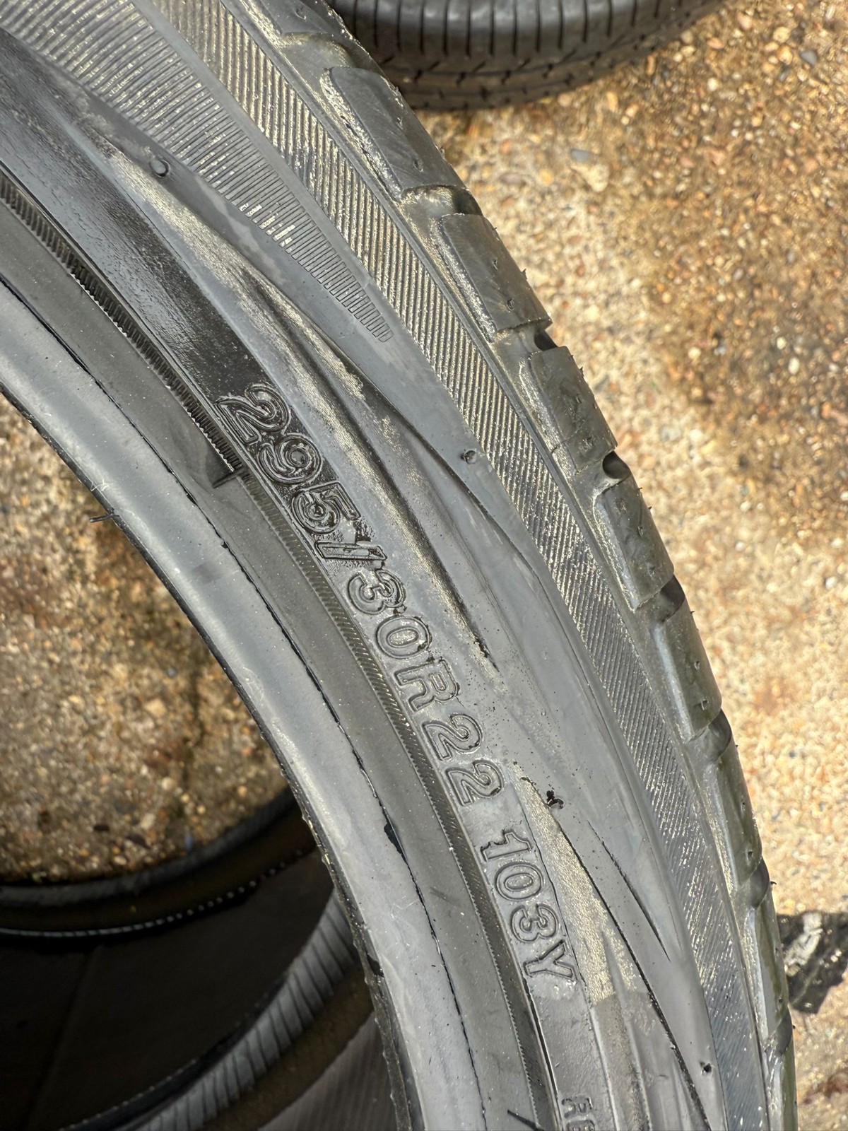 New 295 30 22 Yokohama, Advan ST, 103Y, x1 Tyre (F1_tyres) FOD YD151