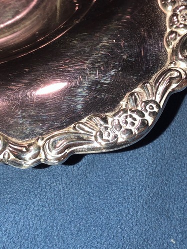 Vintage Oneida Silver Plate Oval Bread Relish Tray Serving Dining 14 X 7.5