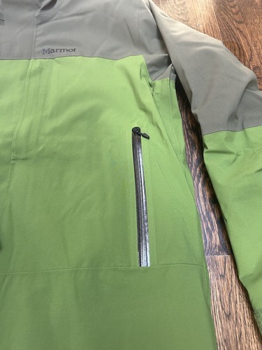 Pre-owned Marmot $350  Elevation Jacket Hooded Men's Large Green Gor'tex Primaloft