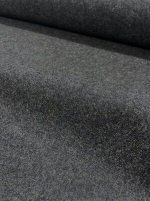 5.875 yd Maharam Kvadrat Divina MD 293 Warm Charcoal Gray Wool Upholstery Fabric