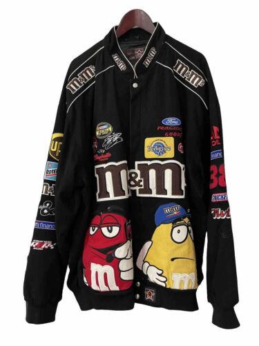 VTG NASCAR Jacket Mens 5XL M&Ms Elliot Sadler Racing MMs JH VTG NASCAR Jacket Mens 5XL M&Ms Elliot Sadler Racing MMs JH