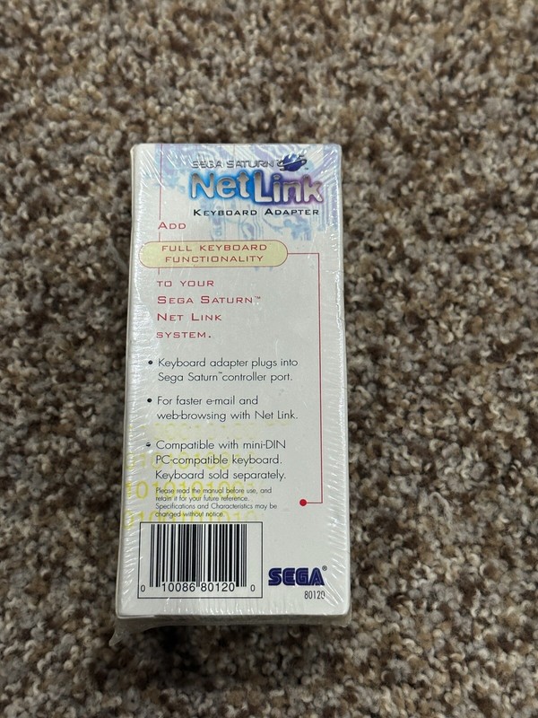 Netlink Keyboard Adapter Sega Saturn New In Box Sealed