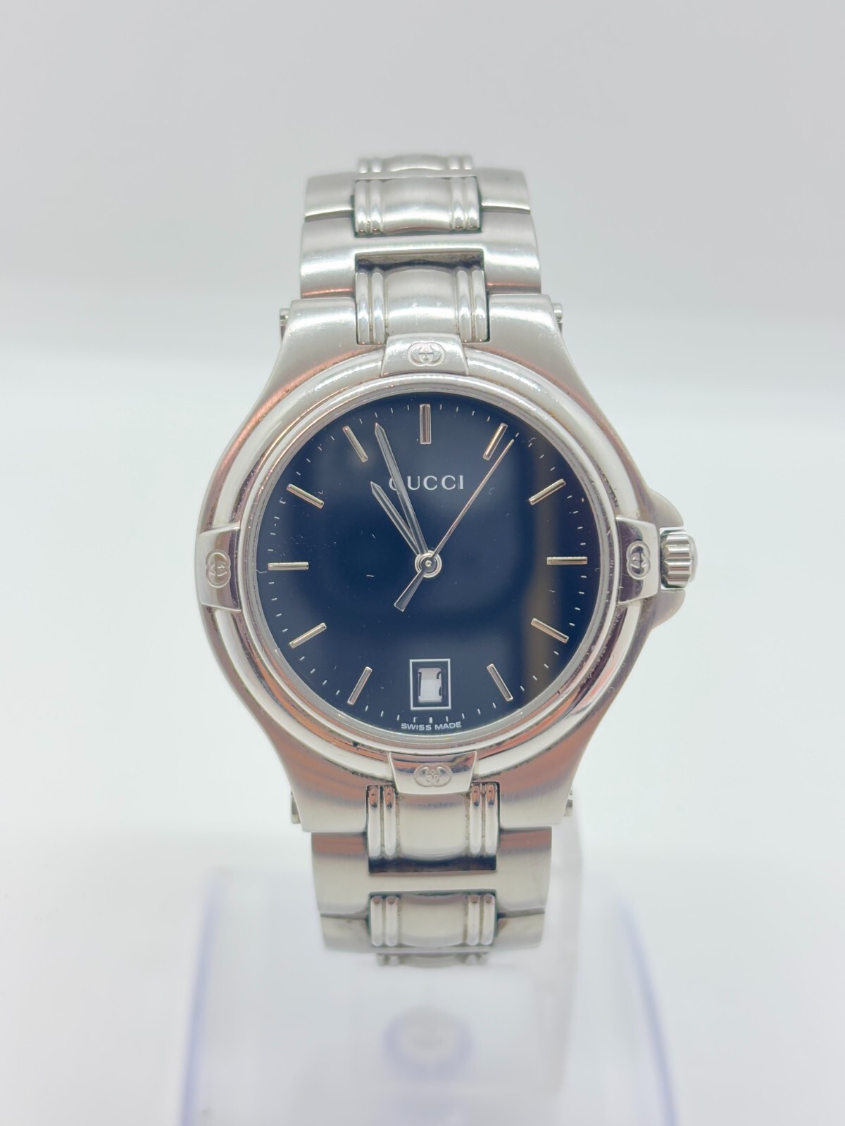 GUCCI グッチ時計　9040M GUCCI グッチ 9040M ブラック文字盤 ステンレススチール